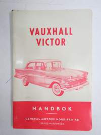 Vauxhall Victor Modell F 1959 instruktionsbok -käyttöohjekirja