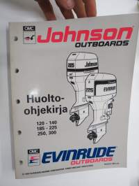 OMC Johnson - Evinrude outboards mallit - 120-140, 185-225, 250, 300 - Huolto-ohjekirja -service manual in finnish