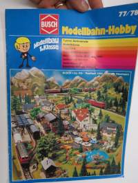Busch Modellbahn-Hobby 1977/78 Katalog -tuoteluettelo
