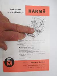Härmä 3-akseliset lapiorullaäkeet -myyntiesite / sales brochure