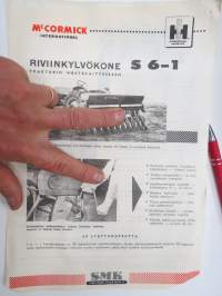McCormick International S 6-1 riviinkylvökone -myyntiesite / sales brochure