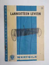 Wärtsilä lannoitteenlevitin  -käyttöohjekirja / operator´s manual