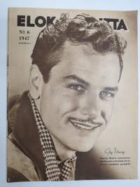 Elokuva-Aitta 1947 nr 6, Kansikuva Gig Young, Studiokanttiinissa, Irene Dunne, Valentin Vaala kuva-albumi kertoo, ym. -elokuvalehti