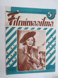 Filmimaailma 1943 nr 18, Kansikuva Jenny Jugo, Zarah Leander, Hilde Weissner & Otto Gebuhr Helsingissä, ym. -elokuvalehti