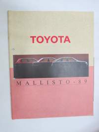 Toyota Mallisto 1989 -myyntiesite / sales brochure