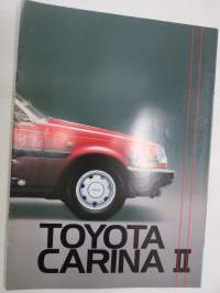 Toyota Carina II 1985 -myyntiesite / sales brochure