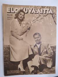 Elokuva-Aitta 1945 nr 10, kansikuva Greer Carson & Ronald Colman, Kyllikki Väre & Unto Salminen, Norma Shearer, Hollywoodin pukupiirtäjiä, Paulette Goddard, ym.