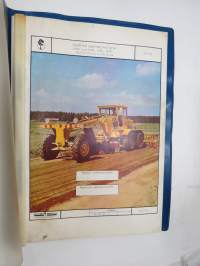 Lokomo AH 122 PS tiehöylä valmistusnumerot 1432, 1433, 1450... huolto-ohjekirja -grader manual, in finnish