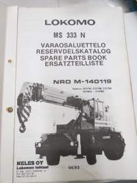 Lokomo MS 333 N autonosturi varaosaluettelo, reservdelskatalog, Ersatzteilliste nr M-140119) -mobile crane spare parts book