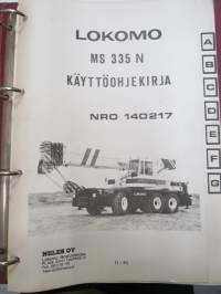Lokomo MS 333 N autonosturi käyttöohjekirja (nr 140217) -mobile crane manual, in finnish