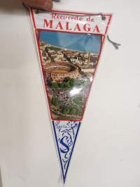 Recuerdo de Malaga -matkailuviiri / travel souvenier pennant