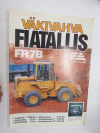 Fiat-Allis FR 7B kuormaaja -myyntiesite / sales brochure, loader