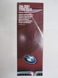 BMW 316, 318i, 320i, 323i 1983 Farben & Polster - Colour and upholstery - Coloris et garniture - Colores e interiores - Colori ed interni - Färg och klädsel