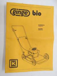 Ginge Bio ruohonleikkuri / grässklippare -käyttöohjekirja / handbok
