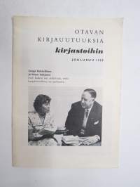 Otavan kirjauutuuksia kirjastoihin joulukuu 1959 - mainosesite kirjoista / books for libraries