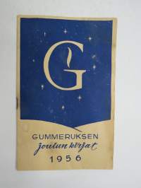 Gummerus - Joulun kirjat 1956 - mainosluettelo kirjoista / books for christmas