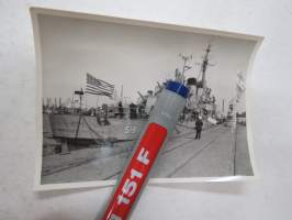 USS DALY, laivastovierailu, Turku? -valokuva / photograph, roller coaster