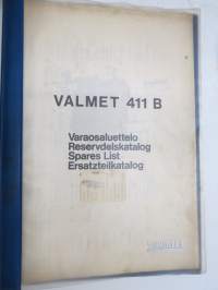 Valmet 411 B Varaosaluettelo - Reservdelskatalog - Parts Catalogue
