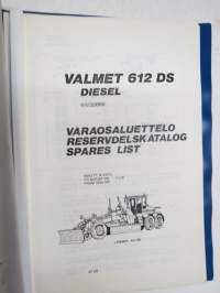 Valmet 612 DS Diesel Varaosaluettelo - Reservdelskatalog - Parts Catalogue Lännen AH 192 moottorin numerosta 71319...