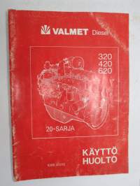 Valmet 20-sarja 320, 420, 620 dieselmoottori käyttö ja huolto -käyttöohjekirja / huolto-ohjekirja