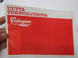 Uutta tekstiilitietoa - PMK Finncotton - ohjekirjanen / fabrics & their care -guide
