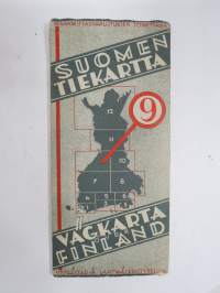 Suomen tiekartta 9 1940 Vägkarta över Finland -road map