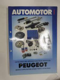 Automotor - Peugeot - Vehicle application spare parts catalogue - Catalogue des applications pour vehicles -varaosaluettelo
