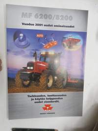 Massey-Ferguson MF 6200 / 8200 traktori - Vuoden 2001 uudet ominaisuudet -myyntiesite / sales brochure
