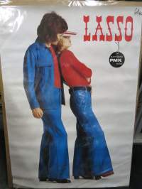 Lasso - Suomalaista PMK laatua - farkkumainosjuliste 1970-luvun alusta -poster