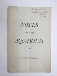 Notes from my Aquarium I-VI