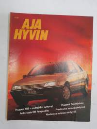 Aja Hyvin 1987 nr 2 -Peugeot autoilun erikoislehti - Asiakaslehti - customer magazine