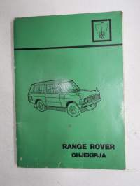 Range Rover -käyttöohjekirja