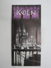 Köln -matkailuesite / travel brochure