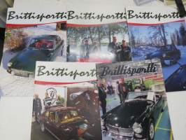 Brittisportti (MG Car Club of Finland) -kerholehti 5 kpl yhdessä