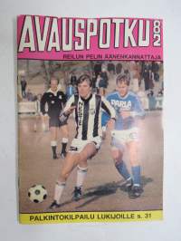Avauspotku 1982 - Reilun pelin äänenkannattaja, Turun Erotuomarikerho (jalkapallo) vuosijulkaisu