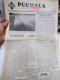 Puumala-lehti, ilmestynyt torstaina 5.7.1962 -paikallislehti / local newspaper