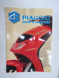 Piaggio mopot ja skootterit NRG, Typhoon, Zip, Zip SP, Sfera, Free, Vespa ET4, Vespa PX125 / PX200, Hexagon 125 -myyntiesite / sales brochure