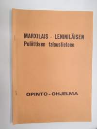 Marxilais-Leniniläisen Poliittisen taloustieteen opinto-ohjelma