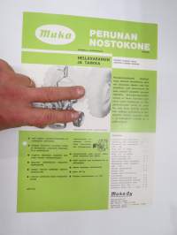 Muko perunannostokone -myyntiesite / sales brochure