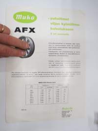 Muko AFX -puhaltimet viljan kylmäilmakuivatukseen -myyntiesite / sales brochure