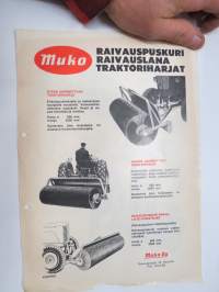 Muko Raivauspuskuri - raivauslana - traktoriharjat -myyntiesite / sales brochure