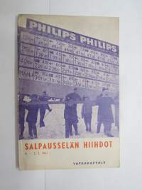 Salpausselän Hiihdot Lahti 4.-5.3.1961 -hiihtokilpailun käsiohjelma / skiing competition program