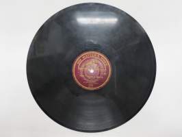 His Master´s Voice HMV TJ 69 - Maynie Siren - Huomenna / Poika varjoisalta kujalta -savikiekkoäänilevy, 78 rpm 10