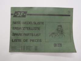 JF CR 320 Reservedelsliste - Ersatzteilliste - Spare parts list - Liste de piecés from Jan. 1981 Serial nr 19890-  varaosaluettelo