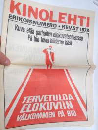 Kinolehti Kevät 1978 Erikoisnumero elokuvalehti / movie magazine