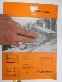 Myyntiyhdistys Puutalo, Eräpirtti / Eräsauna -kesämökkiesite / cottage brochure