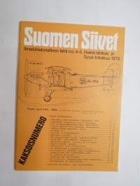 Suomen Siivet 1972 nr 4-5 - Ilmailuhistoriallinen lehti, Hurricanen historiaa osa 2. Savrov S-2, Hispano Ripon, Airspeed Envoy, Sotalentoja Heinkel vesikoneella, ym.