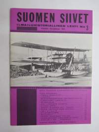 Suomen Siivet 1971 nr 3 - Ilmailuhistoriallinen lehti, Ilmavoimien lainakoneet, Eino Luukkanen jäämistö antikvariaatissa, Erään lentäjän kohtalo - J.W. Peltoniemi ym