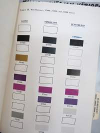 Mallirakentajan (pienoismalli-) väriopas - Federal Standard no 595a Colors Vol I - Text and 1/2 by 1 inch chips (for desk use) 1968