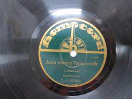 Homocord O.4-23076 T. Pekkarinen - Juna menee Tampereelle I / II kuulelma levy -savikiekkoäänilevy / 78 rpm 10